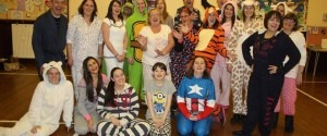 Onesie Rehearsal Fundraiser during Copacabana